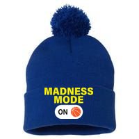 Madness Mode ON Pom Pom 12in Knit Beanie