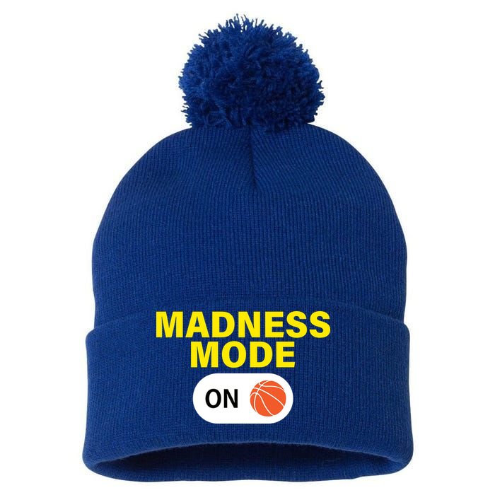 Madness Mode ON Pom Pom 12in Knit Beanie