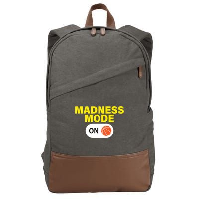 Madness Mode ON Cotton Canvas Backpack