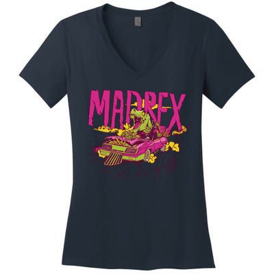 Madrex Trex Driving Women's V-Neck T-Shirt