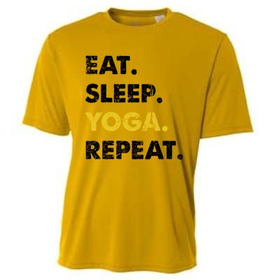 Meditate Asanas Eat Sleep Yoga Repeat Gift Cooling Performance Crew T-Shirt