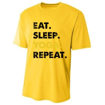 Meditate Asanas Eat Sleep Yoga Repeat Gift Performance Sprint T-Shirt