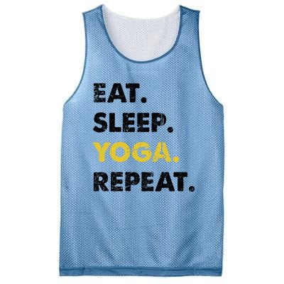 Meditate Asanas Eat Sleep Yoga Repeat Gift Mesh Reversible Basketball Jersey Tank