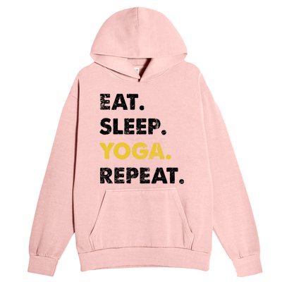 Meditate Asanas Eat Sleep Yoga Repeat Gift Urban Pullover Hoodie