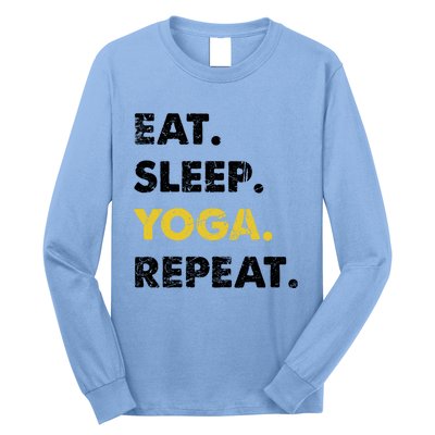 Meditate Asanas Eat Sleep Yoga Repeat Gift Long Sleeve Shirt