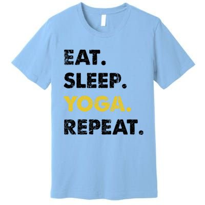 Meditate Asanas Eat Sleep Yoga Repeat Gift Premium T-Shirt