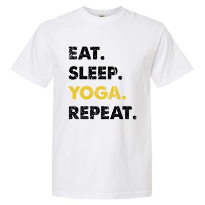 Meditate Asanas Eat Sleep Yoga Repeat Gift Garment-Dyed Heavyweight T-Shirt