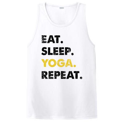 Meditate Asanas Eat Sleep Yoga Repeat Gift PosiCharge Competitor Tank