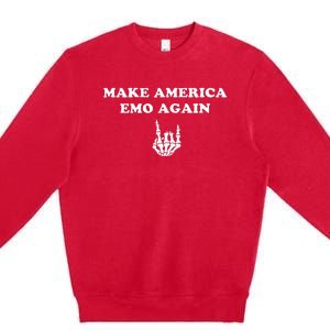 Make America Emo Again Funny Punk Band Premium Crewneck Sweatshirt