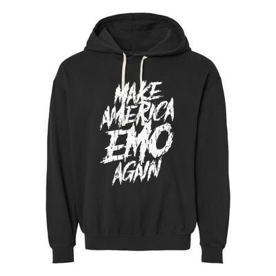 Make America Emo Again Emo Culture Garment-Dyed Fleece Hoodie