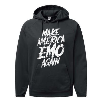 Make America Emo Again Emo Culture Performance Fleece Hoodie