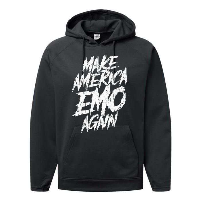 Make America Emo Again Emo Culture Performance Fleece Hoodie