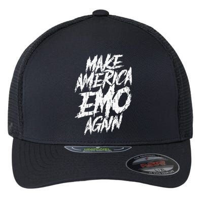 Make America Emo Again Emo Culture Flexfit Unipanel Trucker Cap