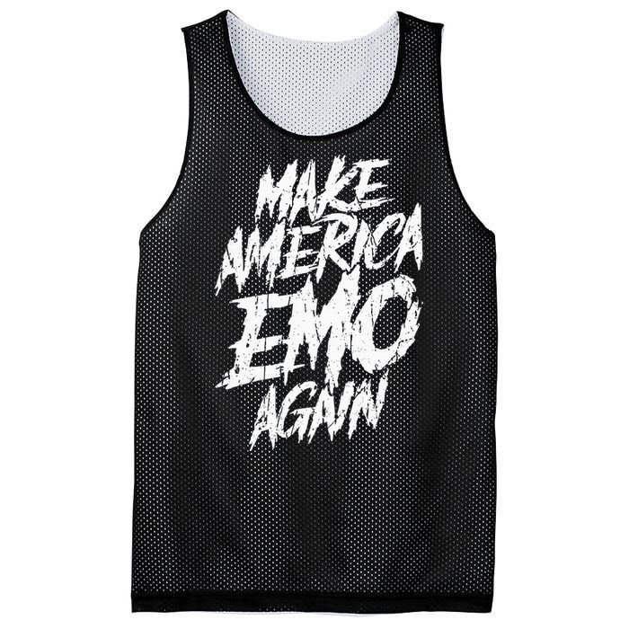 Make America Emo Again Emo Culture Mesh Reversible Basketball Jersey Tank