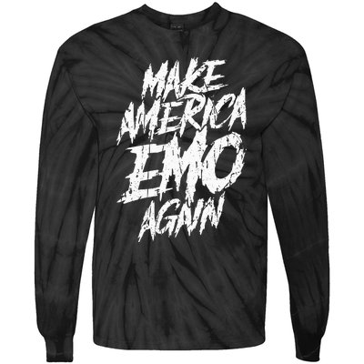 Make America Emo Again Emo Culture Tie-Dye Long Sleeve Shirt