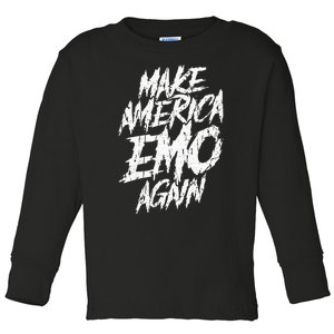 Make America Emo Again Emo Culture Toddler Long Sleeve Shirt