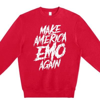 Make America Emo Again Emo Culture Premium Crewneck Sweatshirt