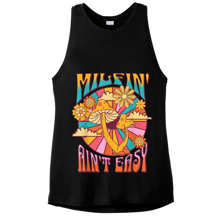 Milfin' Ain't Easy Fit Hot Mom Milf for Mother's Day Funny Ladies PosiCharge Tri-Blend Wicking Tank