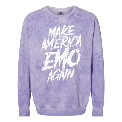 Make America Emo Again Emo Culture Colorblast Crewneck Sweatshirt