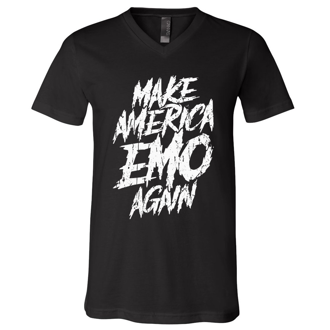 Make America Emo Again Emo Culture V-Neck T-Shirt