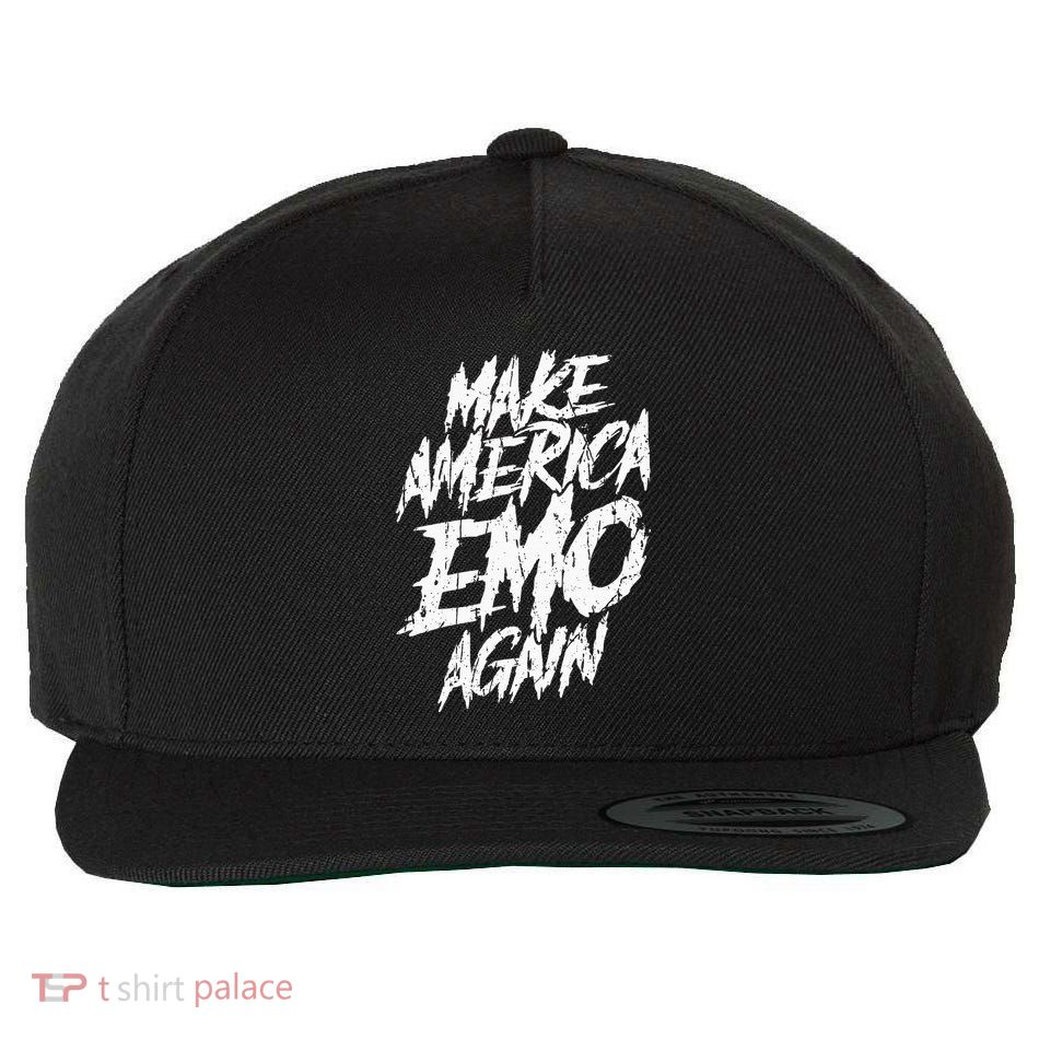 Make America Emo Again Emo Culture Wool Snapback Cap