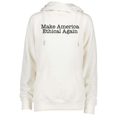 Make America Ethical Again Great Gift Womens Funnel Neck Pullover Hood