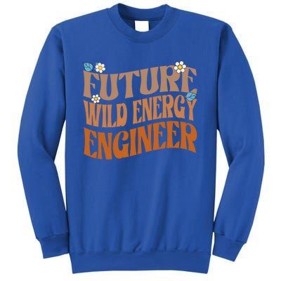 Melanated Afro Future Wind Energy Engineer Gift Sweatshirt