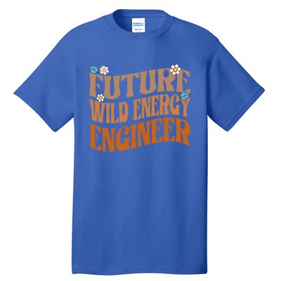 Melanated Afro Future Wind Energy Engineer Gift Tall T-Shirt