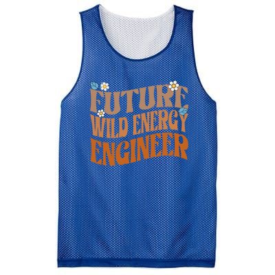 Melanated Afro Future Wind Energy Engineer Gift Mesh Reversible Basketball Jersey Tank