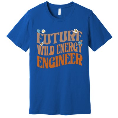 Melanated Afro Future Wind Energy Engineer Gift Premium T-Shirt