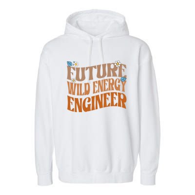 Melanated Afro Future Wind Energy Engineer Gift Garment-Dyed Fleece Hoodie