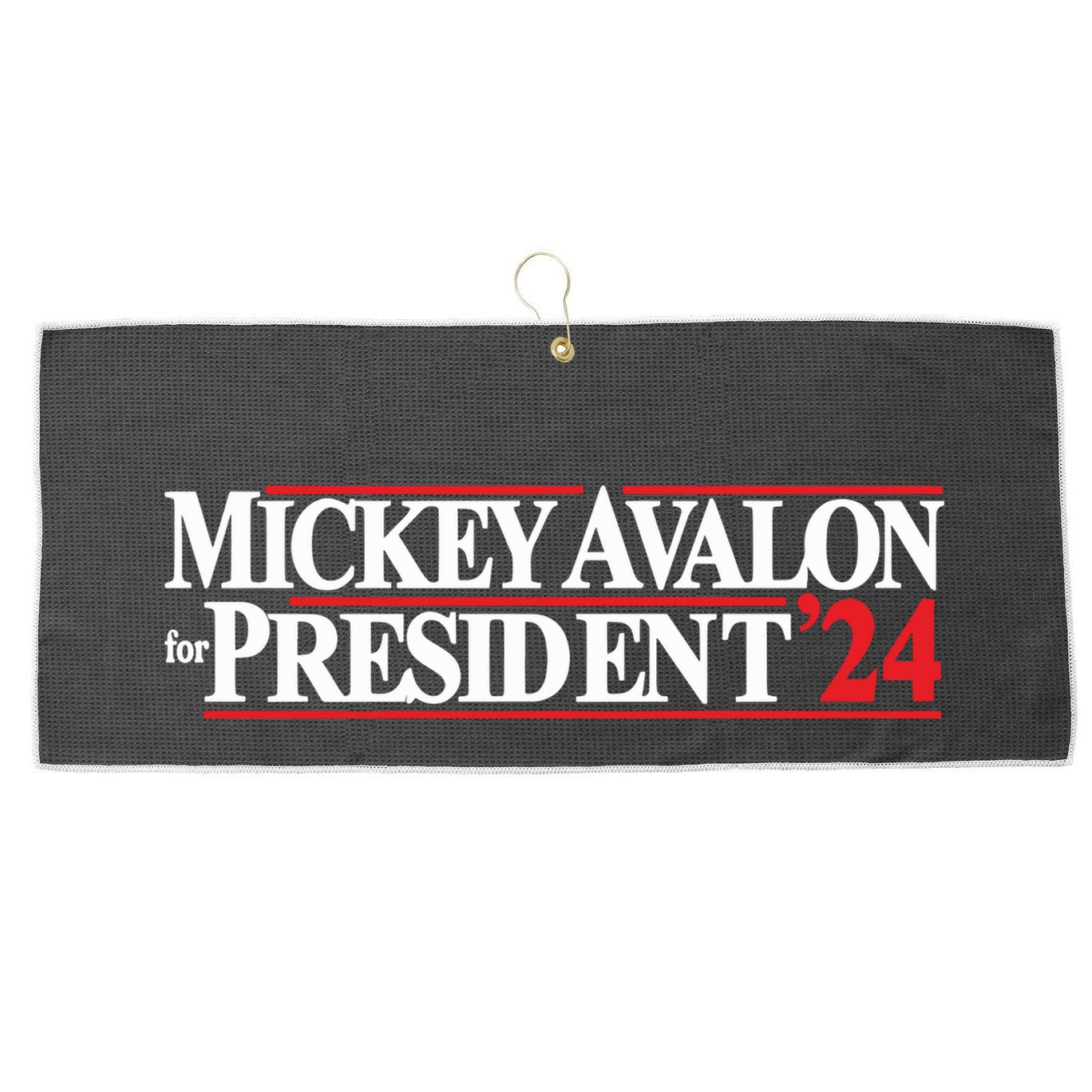 Mickey Avalon For President ‘24 Large Microfiber Waffle Golf Towel