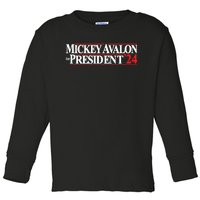 Mickey Avalon For President ‘24 Toddler Long Sleeve Shirt