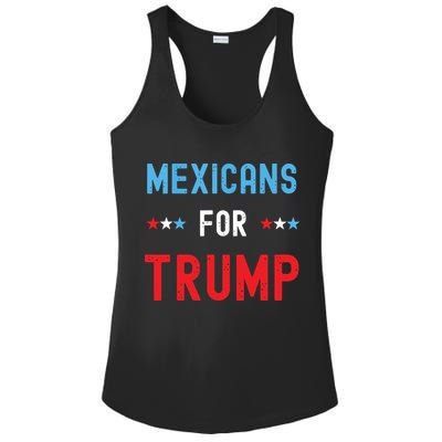 Mexican Americans For Trump Hispanic Vote Republican Gift Ladies PosiCharge Competitor Racerback Tank