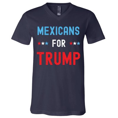 Mexican Americans For Trump Hispanic Vote Republican Gift V-Neck T-Shirt