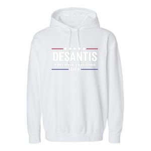 Make America Florida Desantis 2024 Election Trump 2024 Meaningful Gift Garment-Dyed Fleece Hoodie