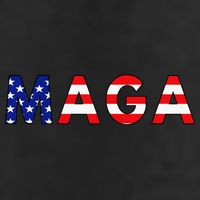 Maga American Flag 7 Panel Mesh Trucker Snapback Hat