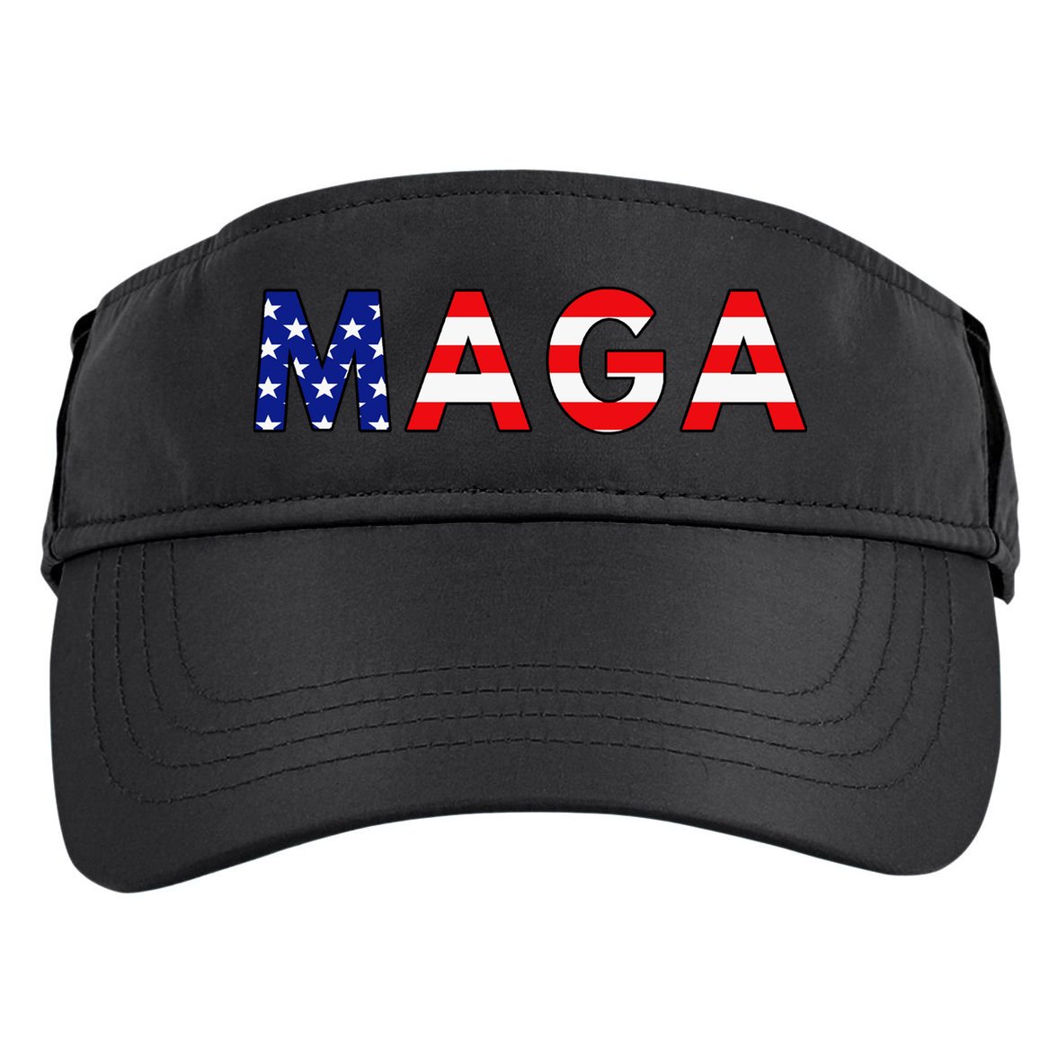 Maga American Flag Adult Drive Performance Visor