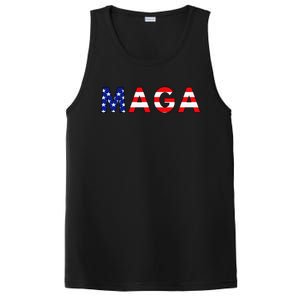 Maga American Flag PosiCharge Competitor Tank