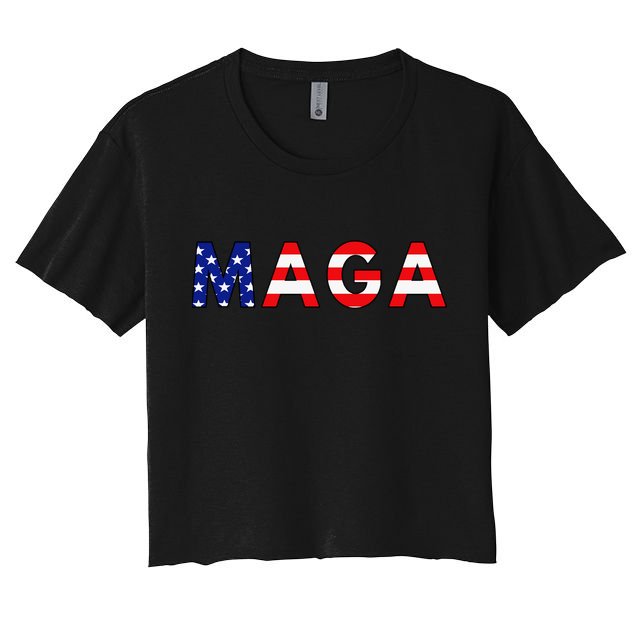 Maga American Flag Crop Top