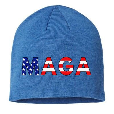 Maga American Flag Sustainable Beanie
