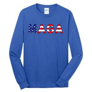 Maga American Flag Tall Long Sleeve T-Shirt