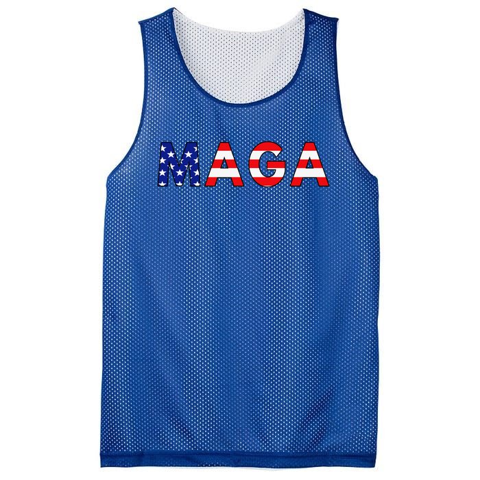 Maga American Flag Mesh Reversible Basketball Jersey Tank