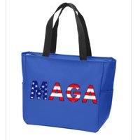Maga American Flag Zip Tote Bag