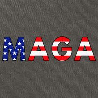Maga American Flag Cotton Canvas Backpack
