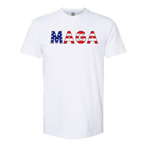 Maga American Flag Softstyle CVC T-Shirt