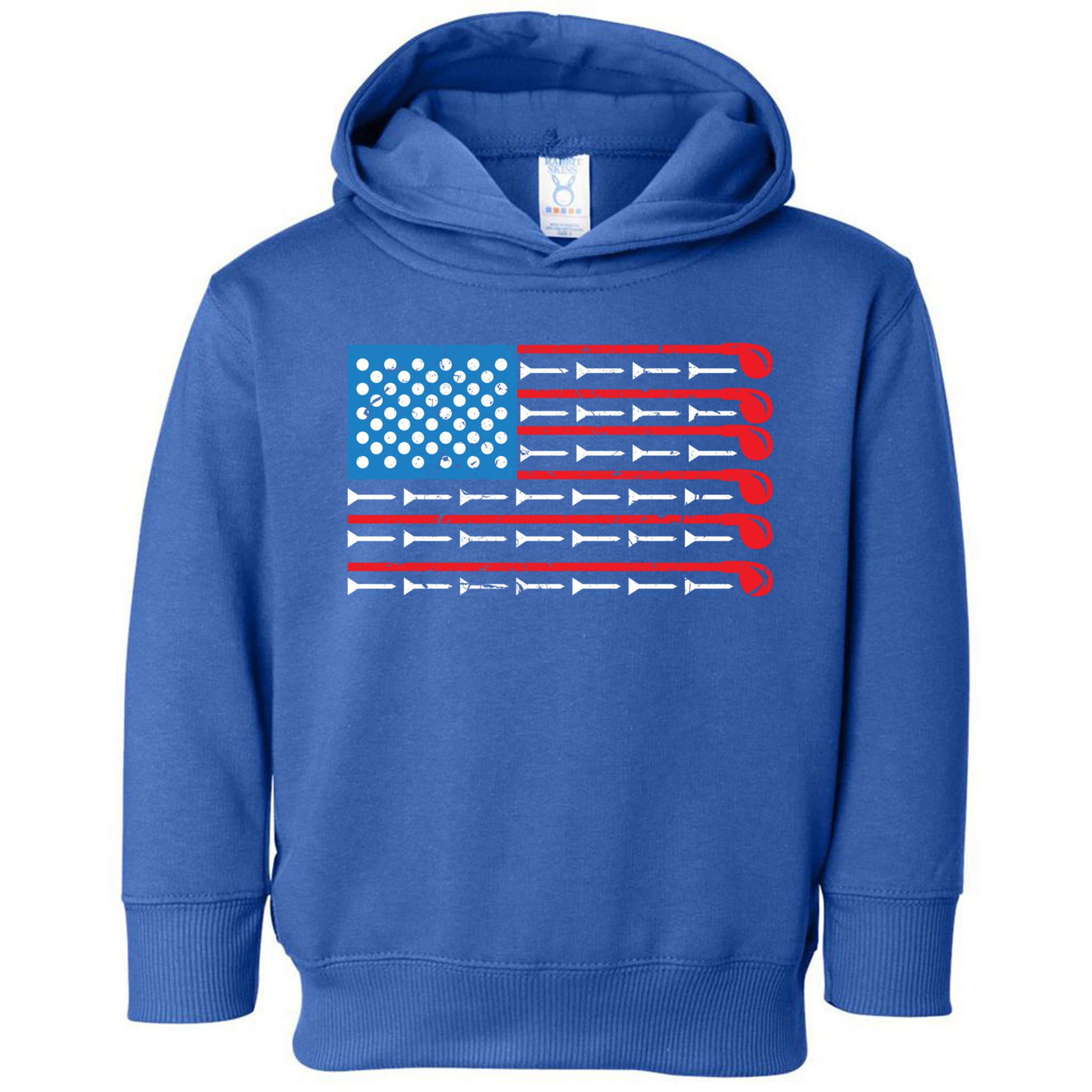 Mens American Flag Golf Club Sports Design Great Gift Toddler Hoodie