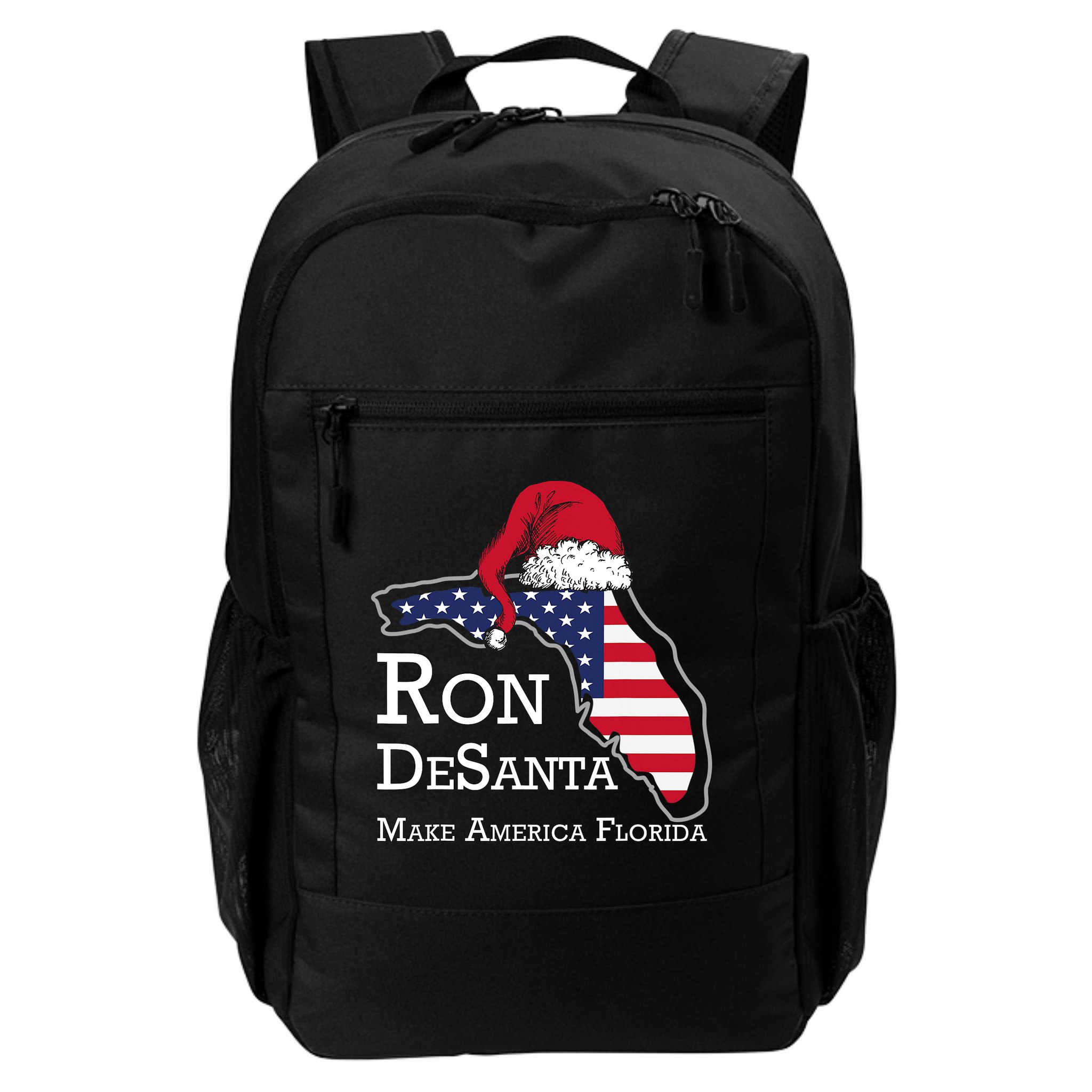 Make America Florida Ron DeSanta DeSantis Election Christmas Backpack