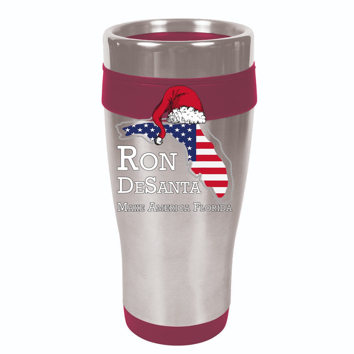 Make America Florida Ron DeSanta DeSantis Election Christmas Sustainable Bucket Hat