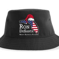 Make America Florida Ron DeSanta DeSantis Election Christmas Sustainable Bucket Hat